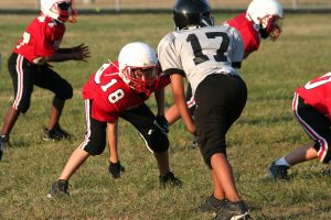 Youth playing sports