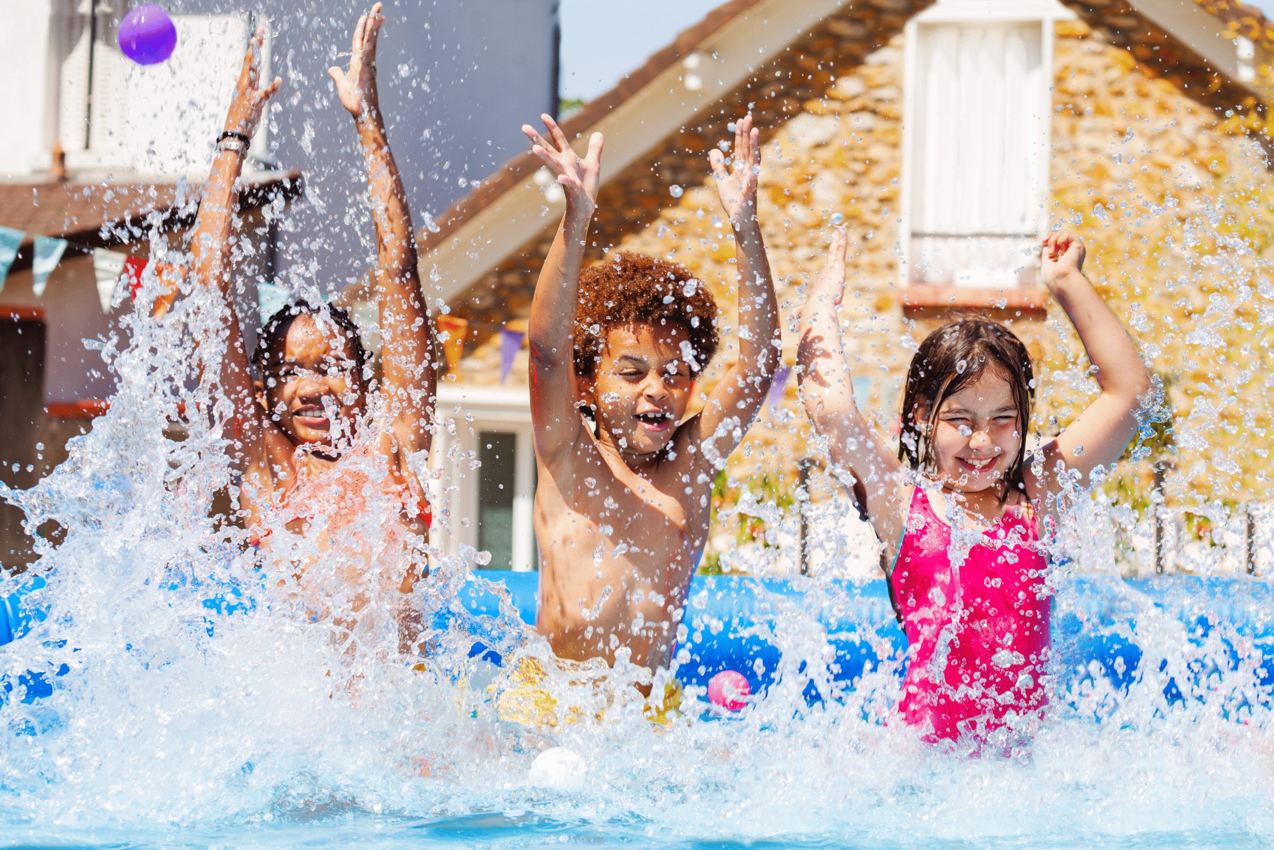 kids in the pool